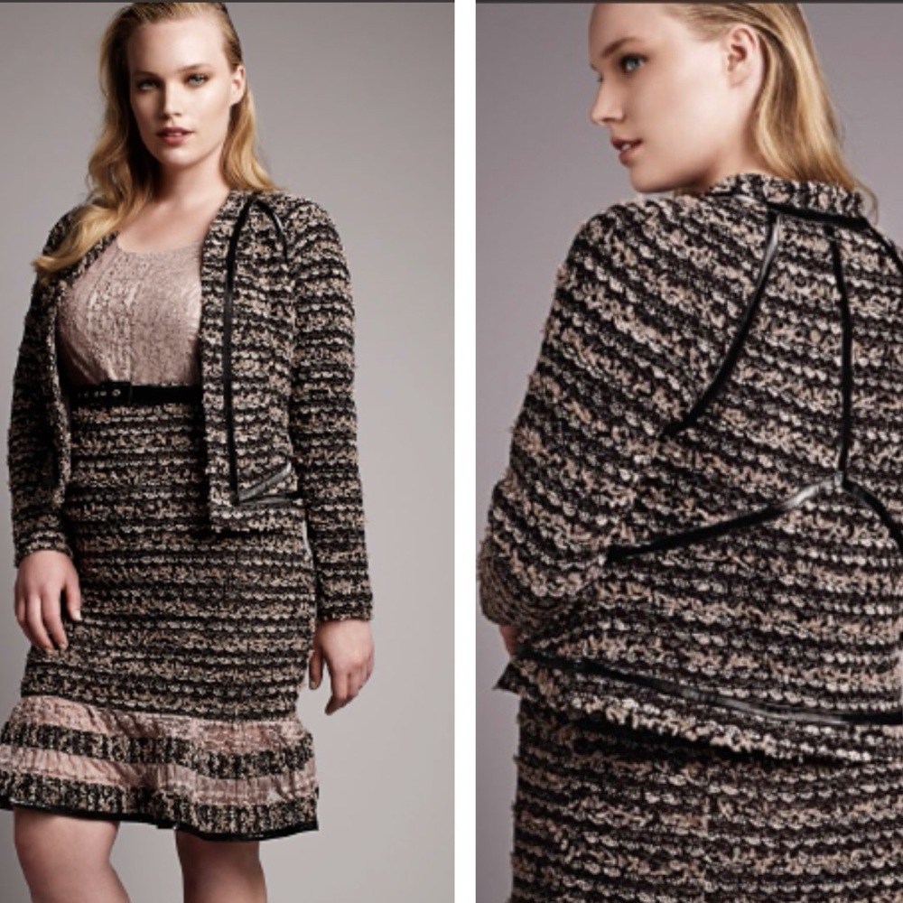 Isabel Toledo for Lane Bryant Boucle Knit Jacket